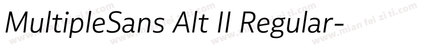 MultipleSans Alt II Regular字体转换
